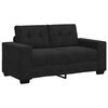 vidaXL 2 Piece Sofa Set with Cushions Black Velvet