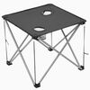 vidaXL Camping Table and Chair Set 3 Pieces Grey