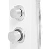 vidaXL Shower Panel System Aluminium Matte White