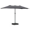 vidaXL Garden Parasol Anthracite 385 x 209 x 244 cm Fabric