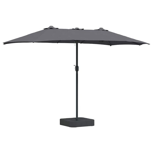 vidaXL Garden Parasol Anthracite 385 x 209 x 244 cm Fabric