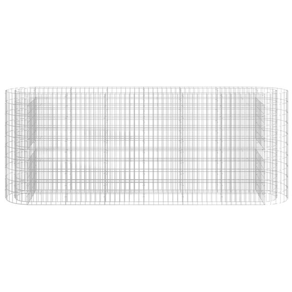 vidaXL Gabion Raised Bed Galvanised Iron 260x50x100 cm