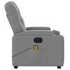 vidaXL Electric Massage Recliner Chair Light Grey Fabric