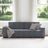 vidaXL 3-Seater Sofa Dark Grey 220x78x84 cm Velvet