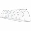 vidaXL Rabbit Hutch Silver 600x105x120 cm Galvanised Steel
