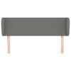 vidaXL Headboard with Ears Dark Grey 147 cm Fabric