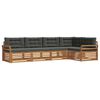 vidaXL Outdoor Sofa Set 5 pcs Natural and Anthracite