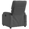 vidaXL Massage Recliner Chair Dark Grey Fabric