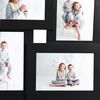 vidaXL Collage Photo Frame for 4x(13x18 cm) Picture Black MDF