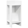 vidaXL Side Table with Shelf White 25.5x27x60 cm