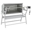 Iron and Stainless Steel BBQ Rotisserie Spit
