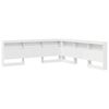 vidaXL Storage Headboard White Engineered Wood