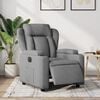 vidaXL Electric Recliner Chair Light Grey Fabric