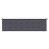 vidaXL Garden Bench Cushion Anthracite 180x50x3 cm Oxford Fabric