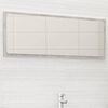 vidaXL Bathroom Mirror Concrete Grey 100x1.5x37 cm Engineered Wood