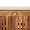 vidaXL Garden Storage Bench with Cushion 126 cm Solid Wood Acacia