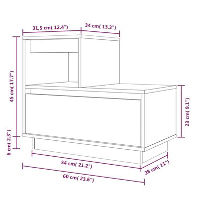vidaXL Bedside Cabinets 2 pcs Honey Brown 60x34x51 cm Solid Wood Pine