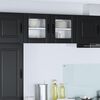 vidaXL Kitchen Cabinet 2 pcs Black 40 x 31 x 40 cm Engineered Wood