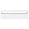 vidaXL TV Cabinet with LED Lights White 120x35x40 cm