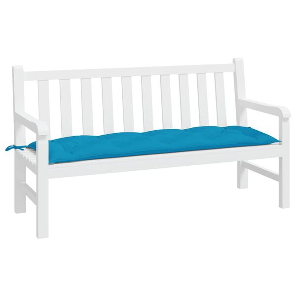 vidaXL Garden Bench Cushion Light Blue 150x50x7 cm Oxford Fabric