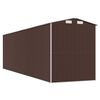 vidaXL Garden Shed Dark Brown 192x689x223 cm Galvanised Steel