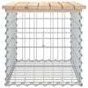 vidaXL Garden Bench Gabion Design 63x44x42 cm Solid Wood Pine