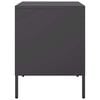 vidaXL Bedside Cabinets 2 pcs Black 36x39x50.5 cm Steel