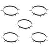 vidaXL Lawn Aerator Clamp with Spikes 5 pcs Black &Oslash; 300 mm Iron