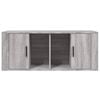 vidaXL TV Cabinet Grey Sonoma 100x35x40 cm Engineered Wood