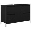 vidaXL Bathroom Furniture Set with Drawer with Shelf 2 pcs Black oak