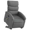 vidaXL Stand up Massage Recliner Chair Dark Grey Fabric