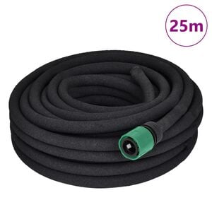 vidaXL Garden Hose | Black | Rubber | 25m | Expandable | Garden Hose