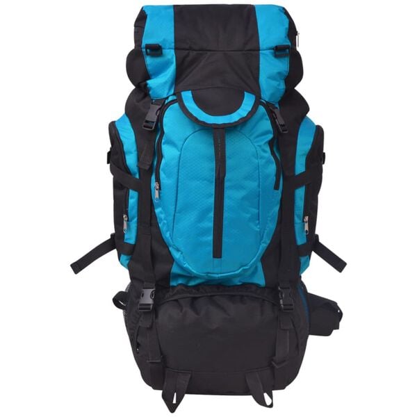 vidaXL Hiking Backpack XXL 75 L Black and Blue