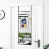 vidaXL Door Mirror Black 40x100 cm Glass and Aluminium