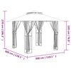 vidaXL Gazebo with Sidewalls Anthracite 300x300x270 cm Steel