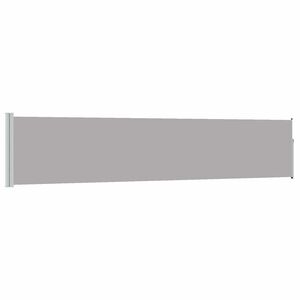 vidaXL Patio Retractable Side Awning 100x514 cm Grey
