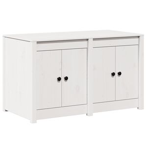 vidaXL Kitchen Cabinet MEPPEL White 106 x 55 x 64 cm Solid Pine wood