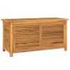 vidaXL Garden Storage Box with Bag 114x50x58 cm Solid Wood Teak