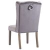 vidaXL Dining Chairs 6 pcs Grey Velvet