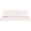 vidaXL Planter White 78x78x27 cm Solid Wood Pine