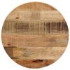 vidaXL Table Top &Oslash; 60x1.5 cm Round Solid Wood Rough Mango