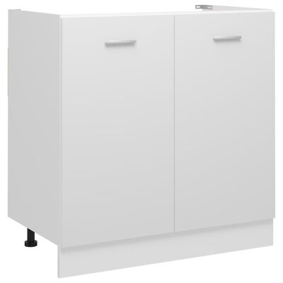 vidaXL Sink Bottom Cabinet White 80x46x81.5 cm Engineered Wood