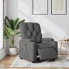 vidaXL Electric Massage Recliner Chair Dark Grey Fabric