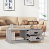 vidaXL Coffee Table Grey Sonoma 90x50x35 cm Engineered Wood