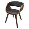 vidaXL Dining Chairs 4 pcs Brown Bent Wood and Faux Leather