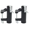 vidaXL Umbrella Clamps for Balcony 2 pcs 25-38 mm Steel