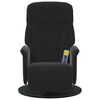 vidaXL Massage Recliner Chair with Footrest Black Velvet