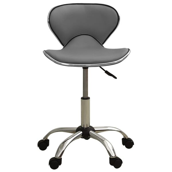 vidaXL Office Chair Grey Faux Leather
