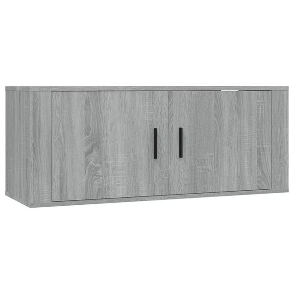 vidaXL 6 Piece TV Cabinet Set Grey Sonoma Engineered Wood
