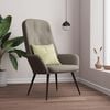 vidaXL Relaxing Chair Light Grey Velvet